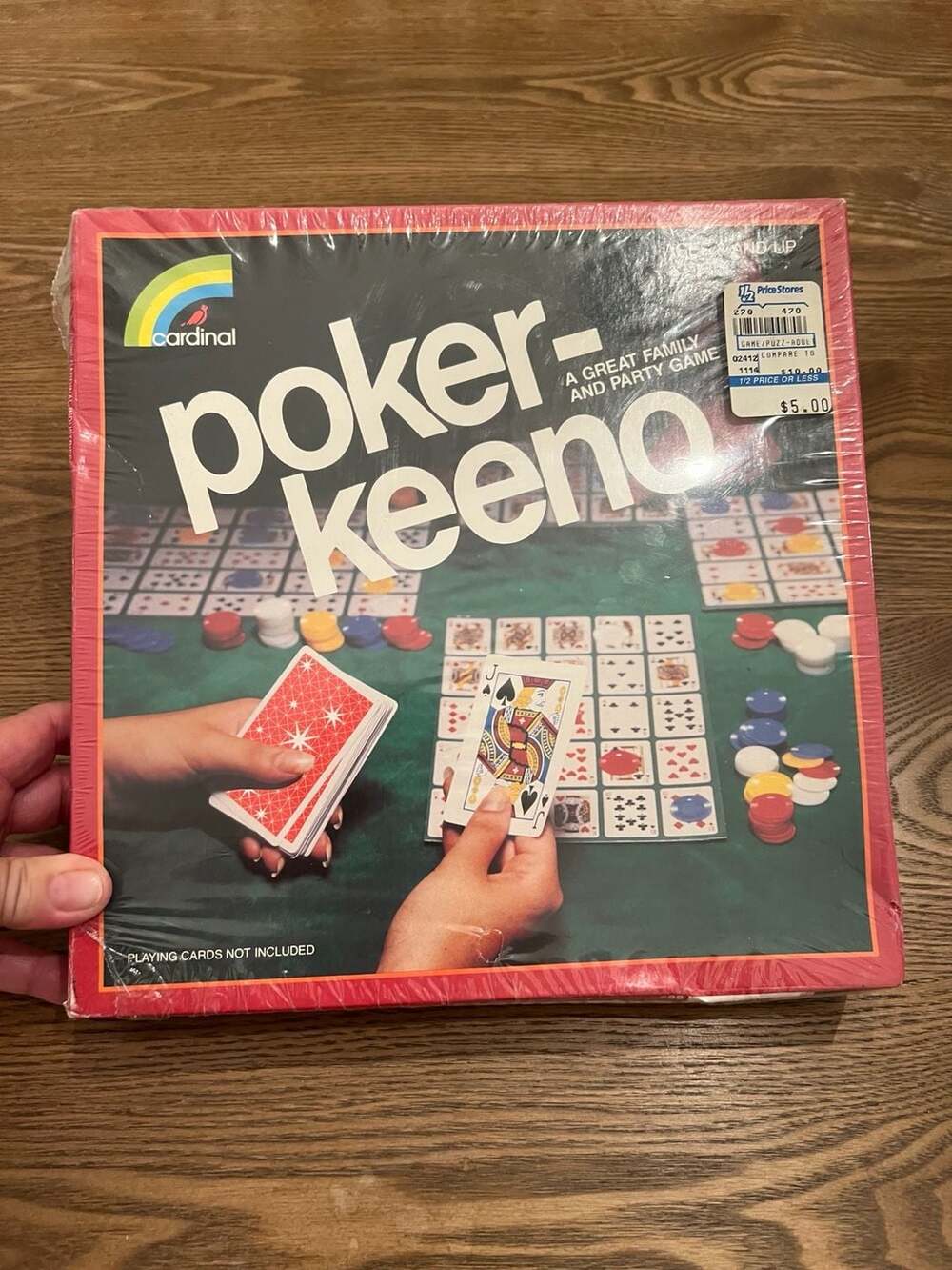 New Vintage 1981 Cardinal Poker-Keeno Board Game